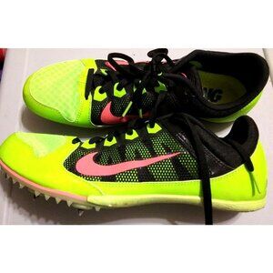 Nike 616312 rival MD women size 10 neon green racing metal spikes sneaker shoes